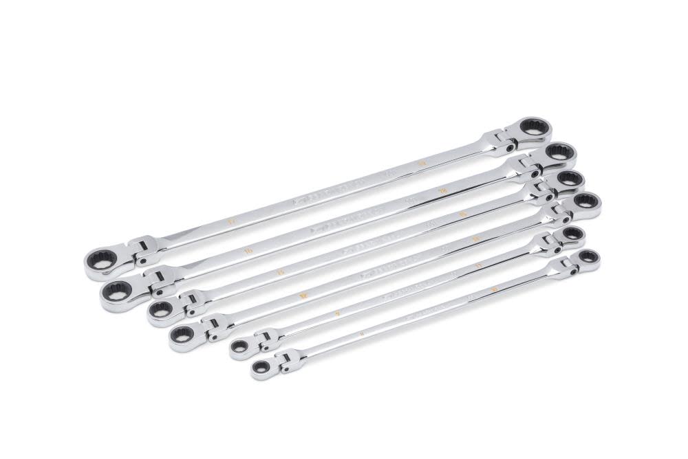 GEARWRENCH Ratcheting Wrench 90 Tooth 12 Point Metric GearBox Double Flex 6pc Set 86830 from GEARWRENCH - Intensery