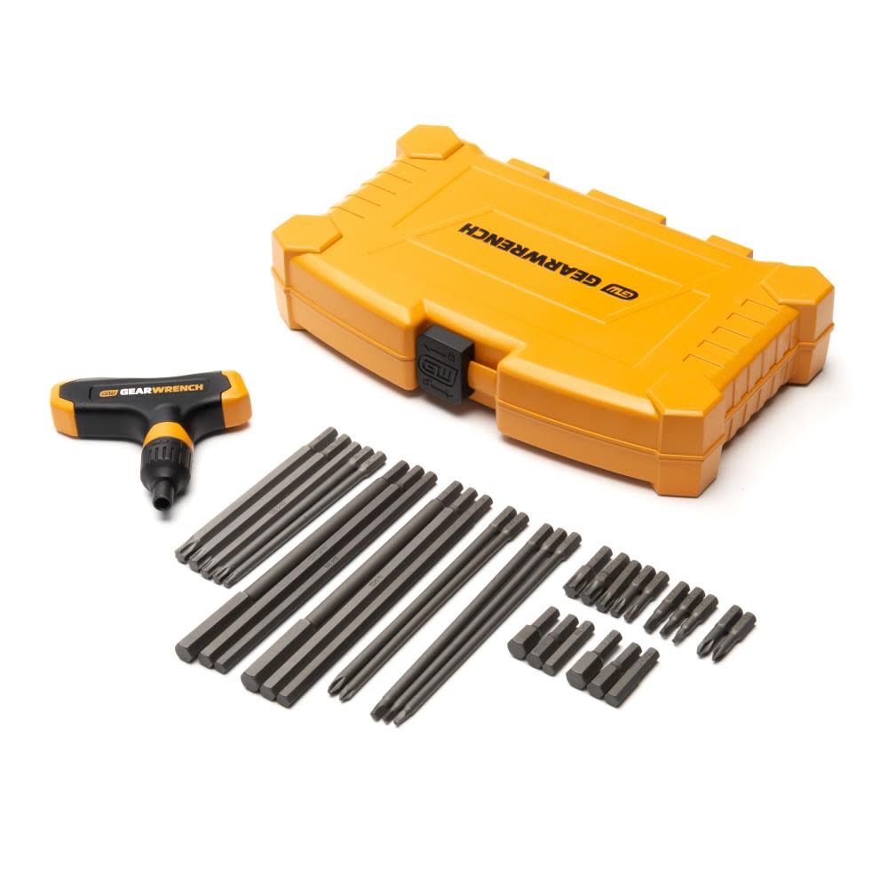 GEARWRENCH Hex Key Set Ratcheting T Handle 33pc 83518 from GEARWRENCH - Intensery