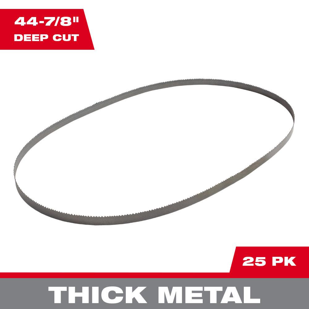 Milwaukee 10/14 TPI Deep Cut Band Saw Blades 25-Pack 48-39-0555 from Milwaukee - Intensery