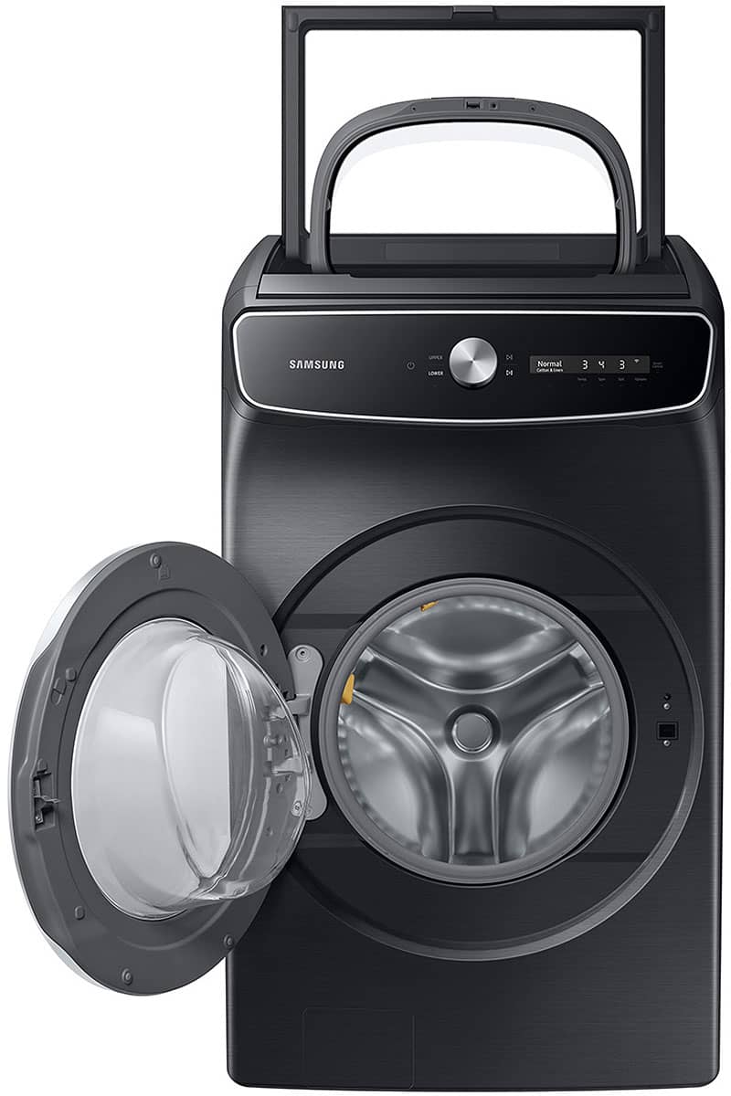 6 Cu. Ft. Brushed Black Smart Dial Washer With FlexWash And Super Speed Wash - Intensery