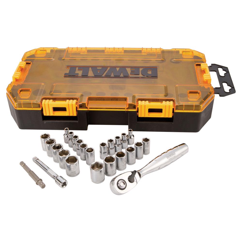 25 piece 1/4 In. Drive Socket Set - Intensery
