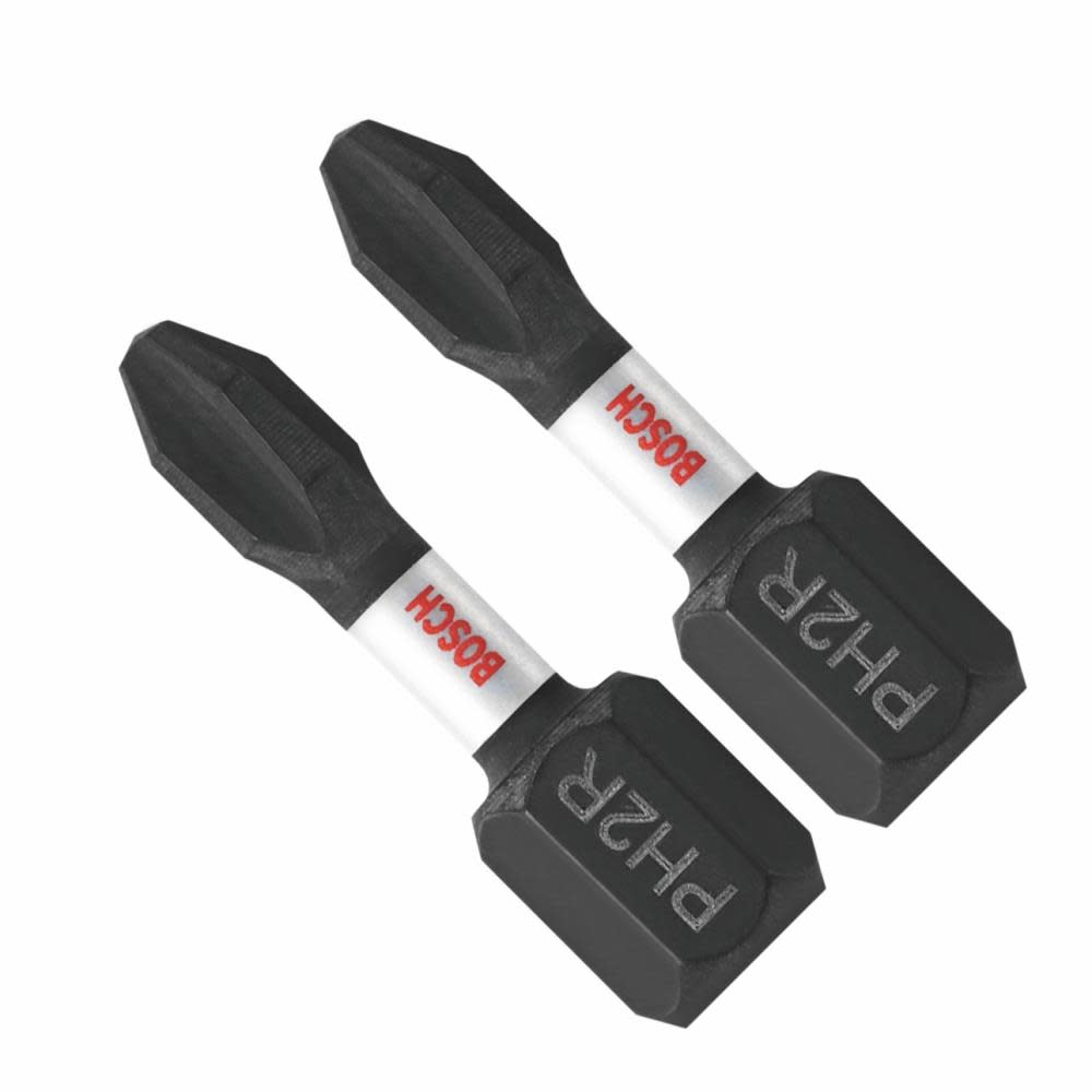 Bosch 2 pc. Impact Tough 1 In. Phillips #2R (reduced) Insert Bits ITPH2R102 from Bosch - Intensery