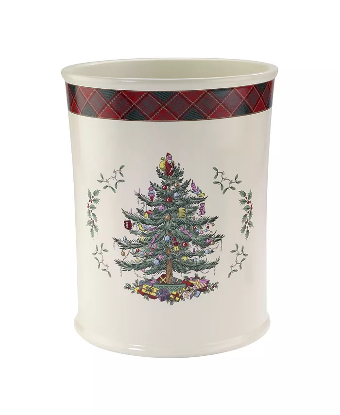 Spode Tartan Wastebasket - Intensery