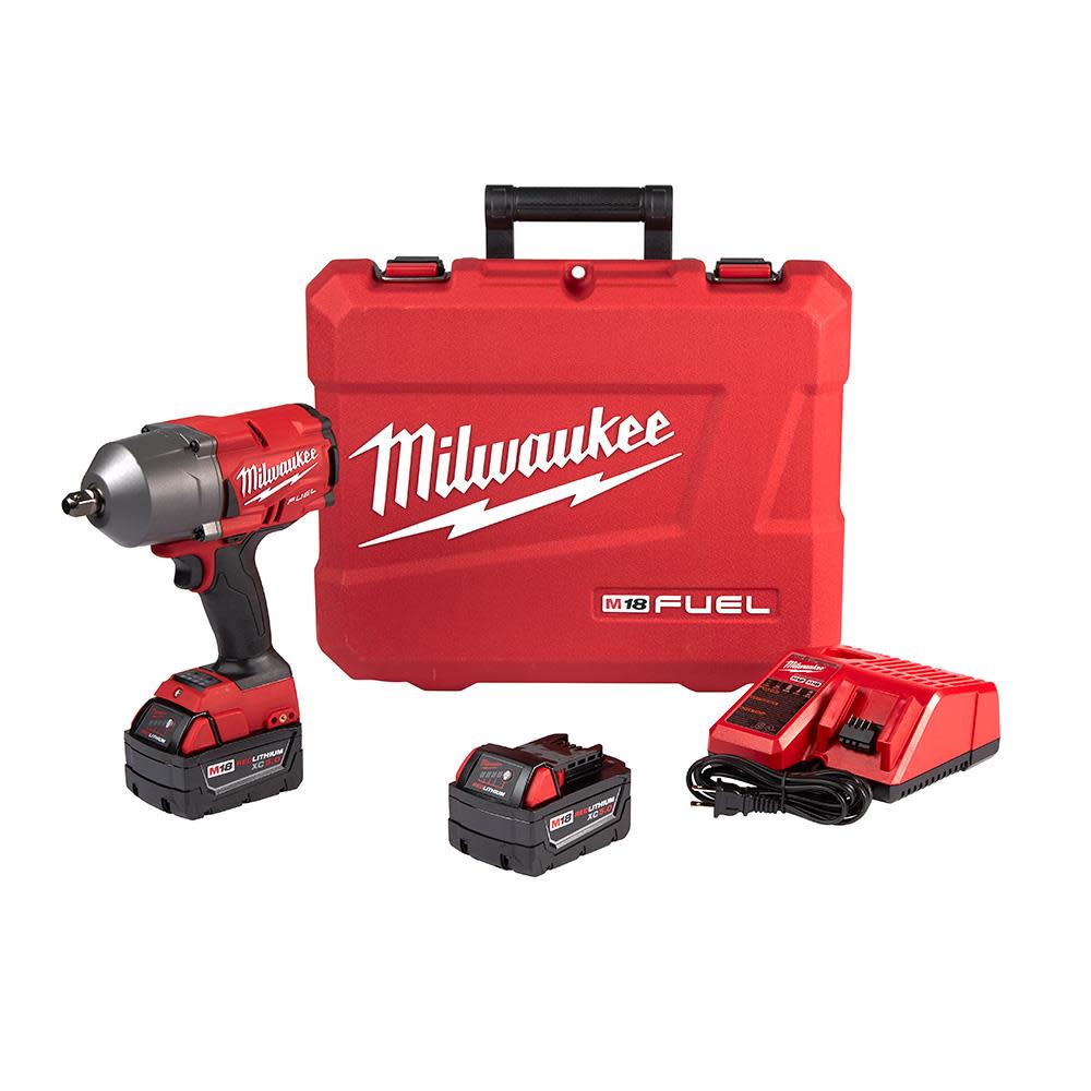 Milwaukee M18 FUEL 1/2 in. High Torque Impact Wrench with Pin Detent Kit 2766-22 from Milwaukee - Intensery