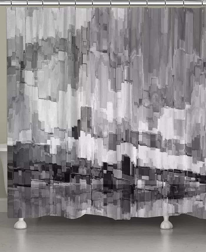 Laural Home Grey Glacier Shower Curtain - Intensery