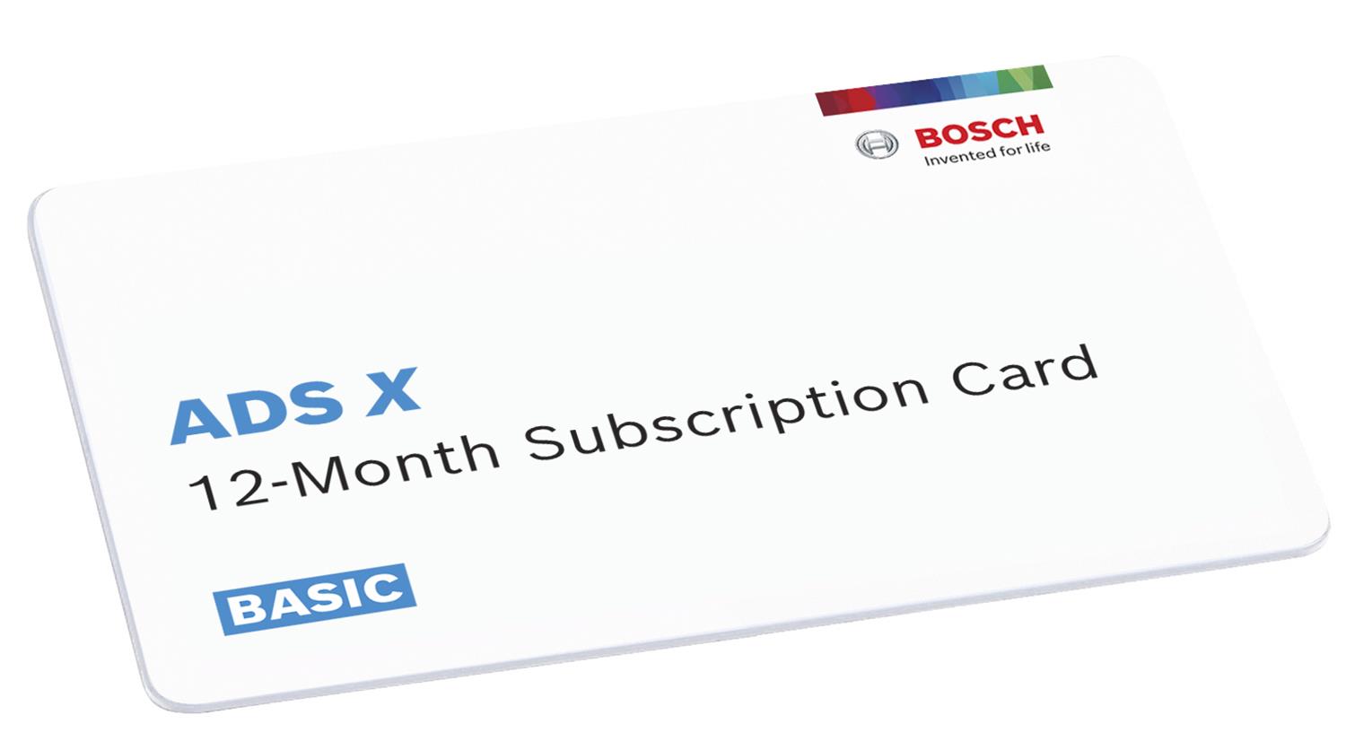 Bosch Performance 3945-SUB-BAS Bosch ADS X 12 Month Basic Plan Subscriptions - Intensery