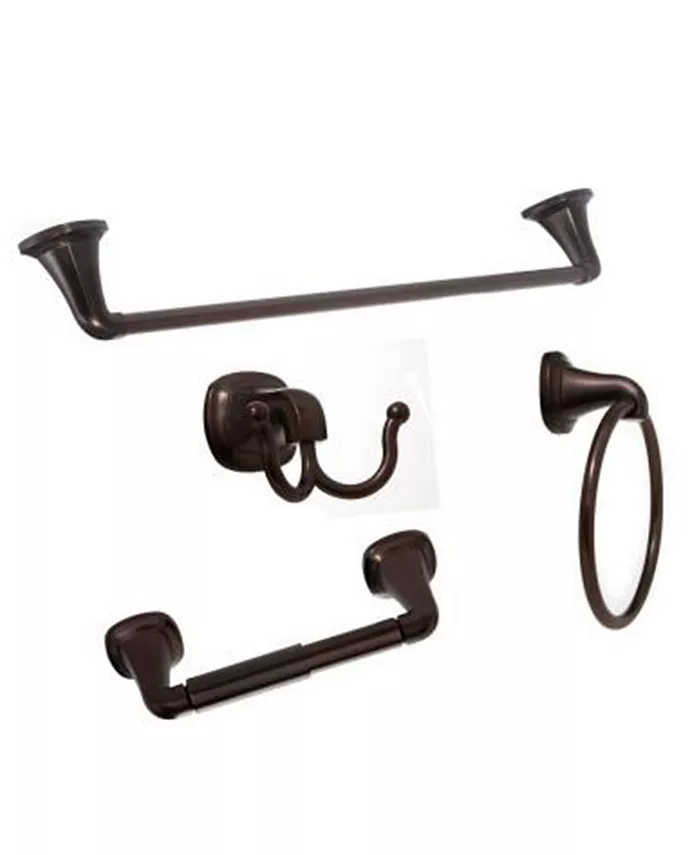 Arista Bath Products Arista Belding 4-Pc. Set Oil-Rubbed Bronze Finish - Intensery