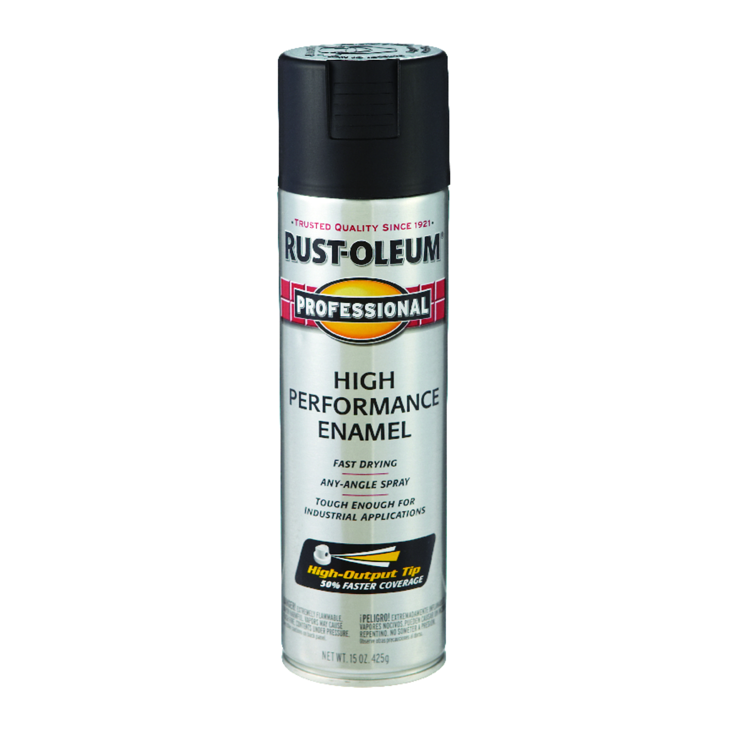 Rust-Oleum Professional Flat Black Spray Paint 15 oz - Intensery
