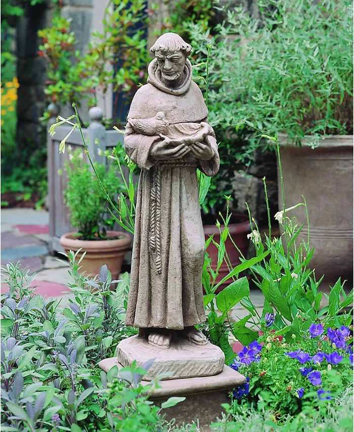 Campania International St. Francis with Shell Statuary - Intensery