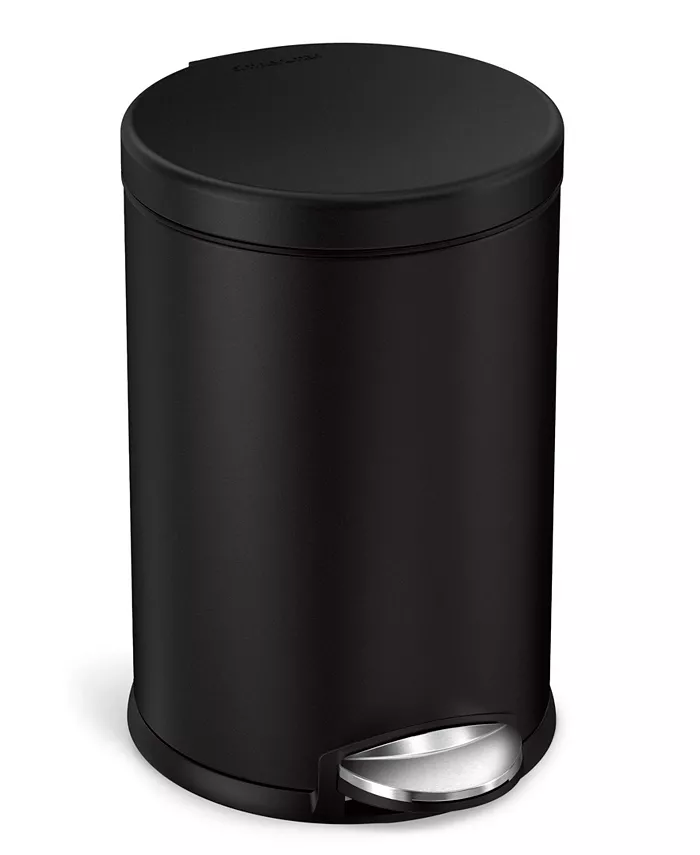 simplehuman Round Trash Can， 4.5 Liter - Intensery