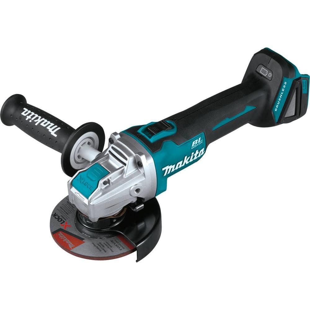 Makita 18V LXT Lithium-Ion Brushless Cordless 4-1/ 2 in. /5 in. X-LOCK Angle Grinder with AFT, Tool Only XAG25Z - Intensery