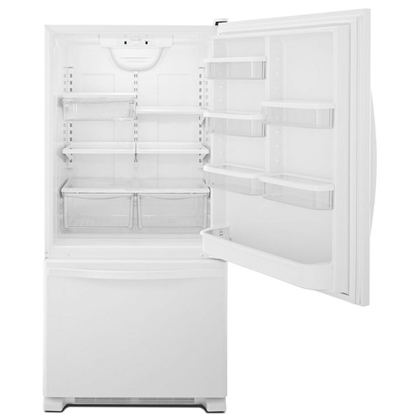 18.7 cu ft Bottom Freezer White Refrigerator - Intensery