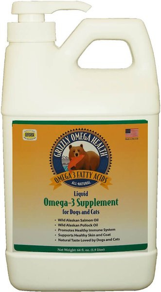 Grizzly Omega Health Omega-3 Dog and Cat Supplement - Intensery
