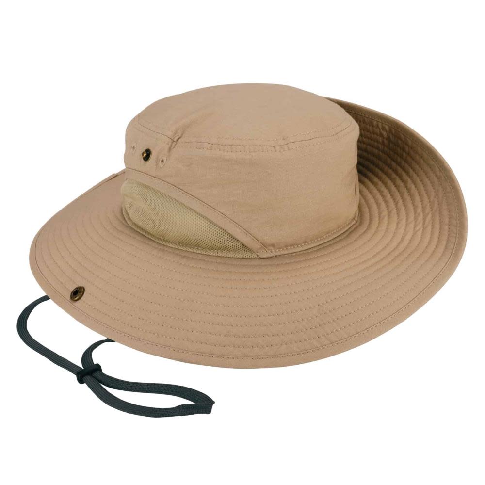 Ergodyne Chill Its 8936 Lightweight Ranger Hat with Mesh Paneling Khaki S/M - Intensery