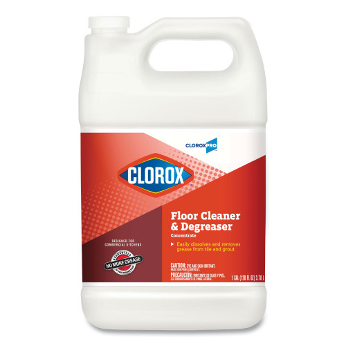 Clorox Professional Floor Cleaner and Degreaser Concentrate， 1 gal Bottle (30892) - Intensery