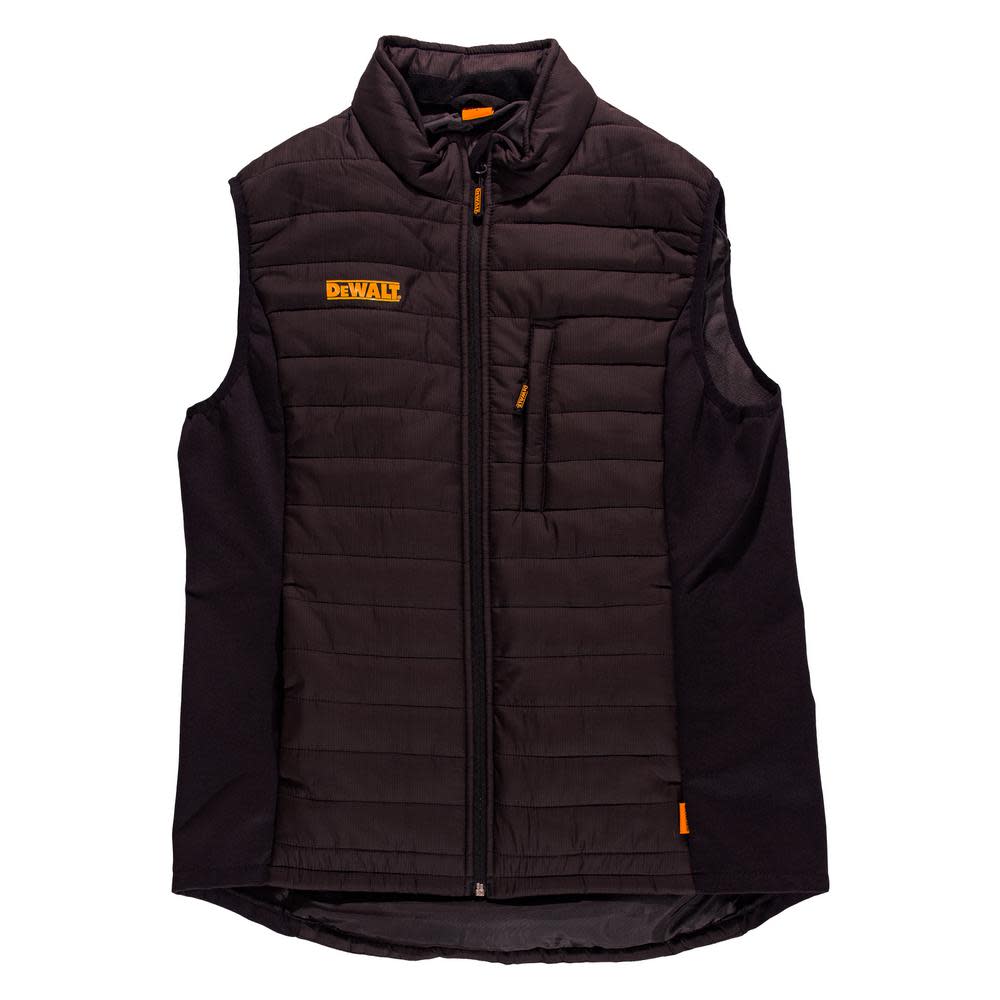 DEWALT Hybrid Fleece Vest Nylon/Polyester Black Medium - Intensery