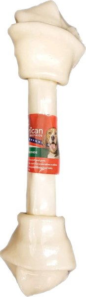 Pet Factory Beefhide 12-inch Natural Flavored Dog Bones， 1 count - Intensery