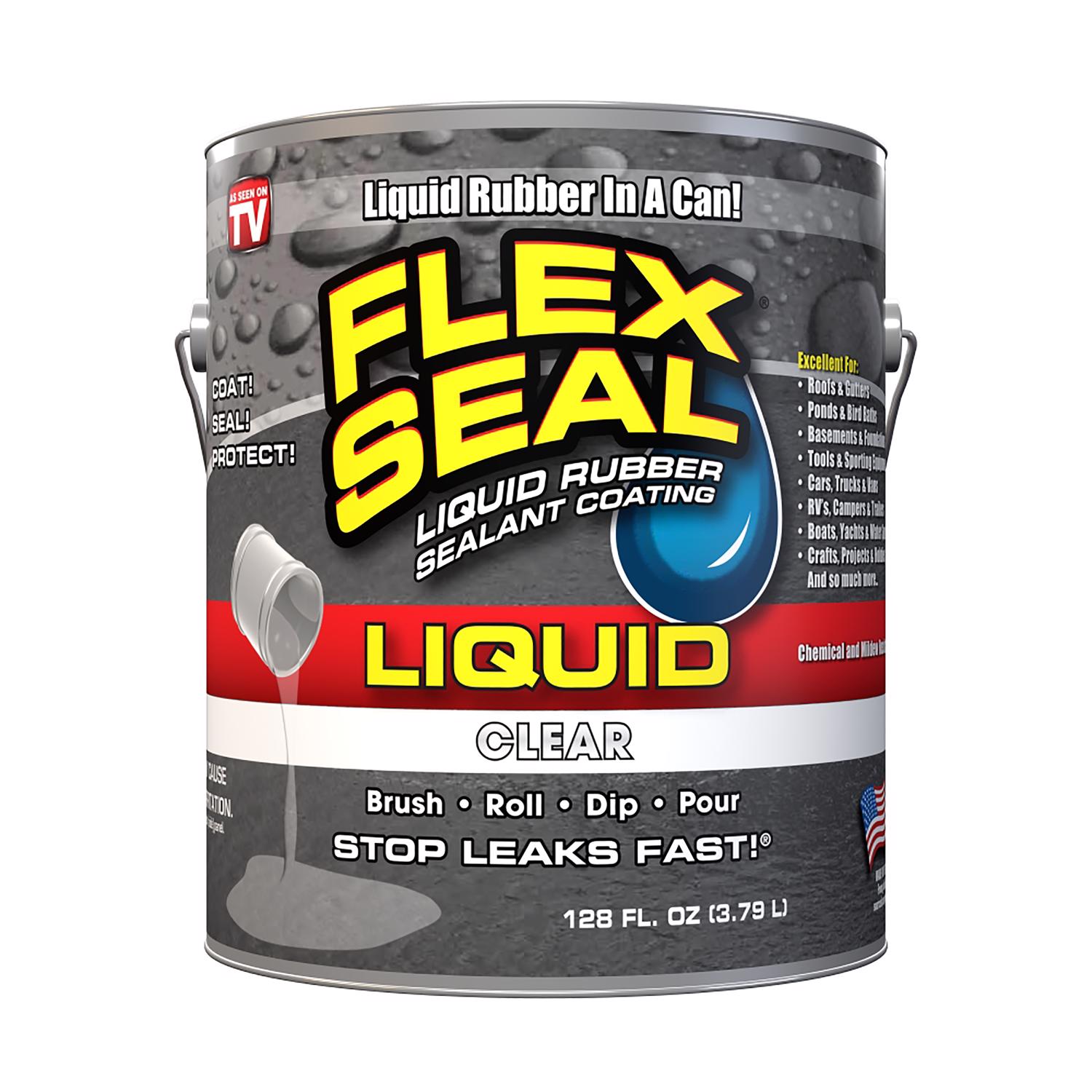 FLEX SEAL Family of Products FLEX SEAL Clear Liquid Rubber Sealant Coating 1 gal - Intensery
