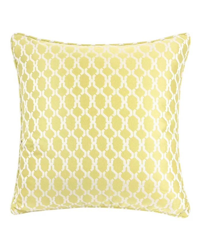 Homey Cozy Georgia Jacquard Square Decorative Throw Pillow - Intensery