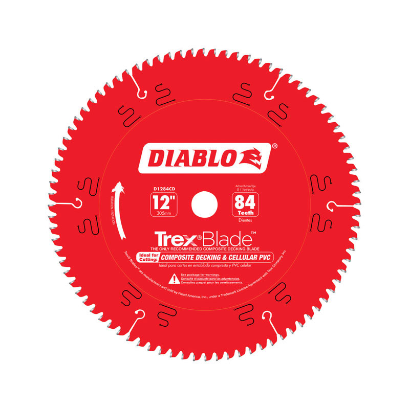 Diablo TrexBlade 12 in. D X 1 in. TiCo Hi-Density Carbide Saw Blade 84 teeth 1 pk - Intensery