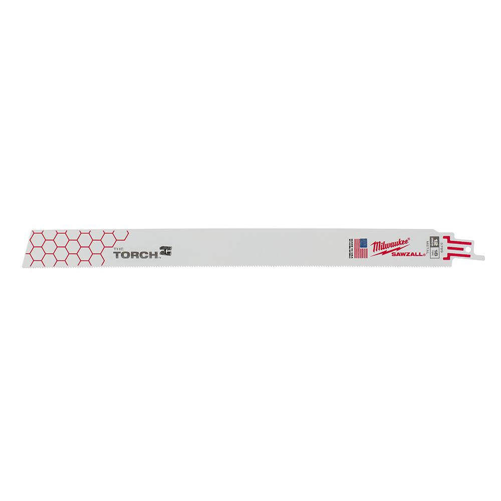 Milwaukee 12 in. 18 TPI THE TORCH SAWZALL Blade 25PK 48-00-8789 from Milwaukee - Intensery