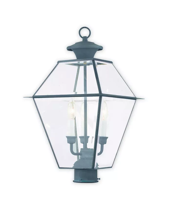 Livex Westover 3-Light Outdoor Post Lantern - Intensery