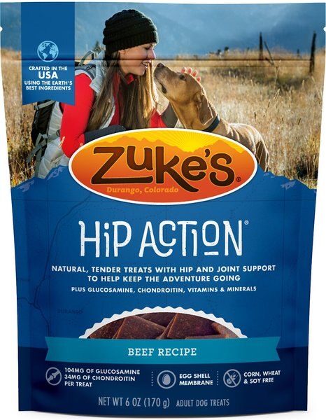 Zuke's Hip and Joint Beef Recipe Dog Treats - Intensery