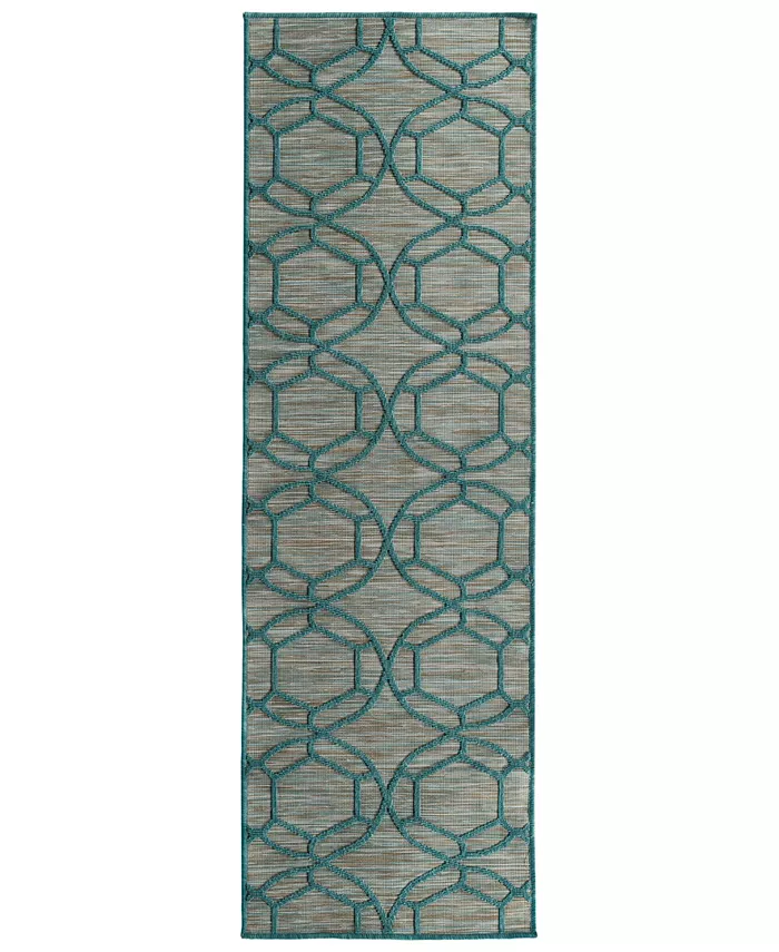 Kaleen CLOSEOUT! Cove COV05 2' x 6' Runner Area Rug - Intensery