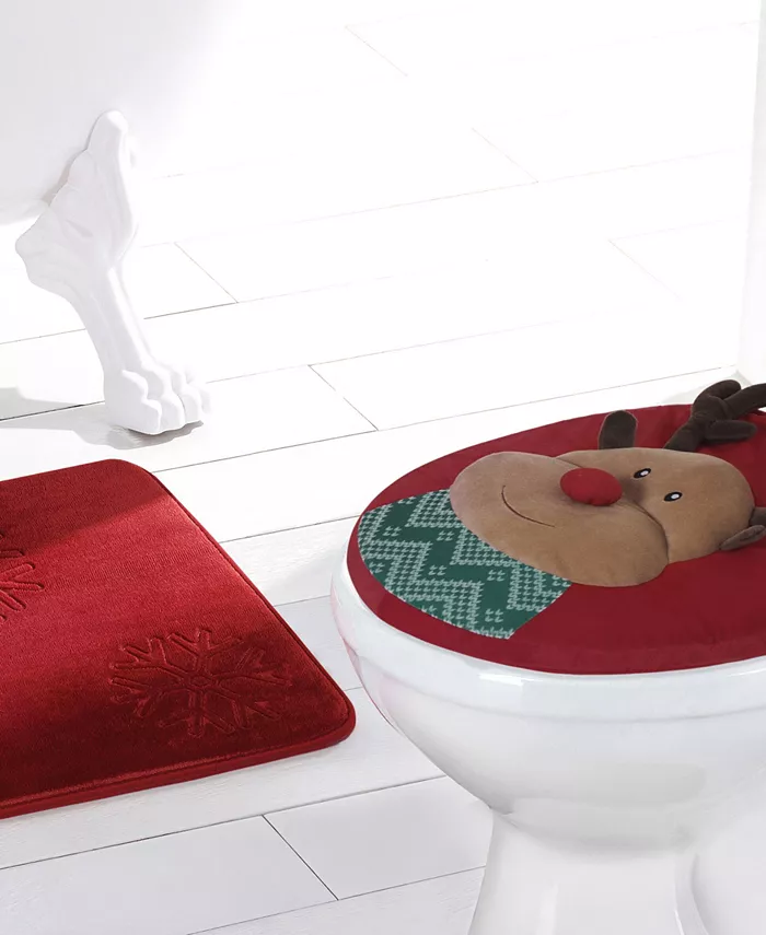 Home for the Holidays Reindeer Bath 2 Piece Set - Intensery