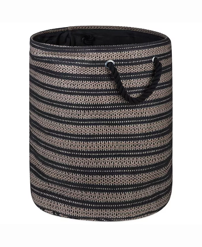 Design Imports Design Import Paper Bin Basket Weave， Round - Intensery