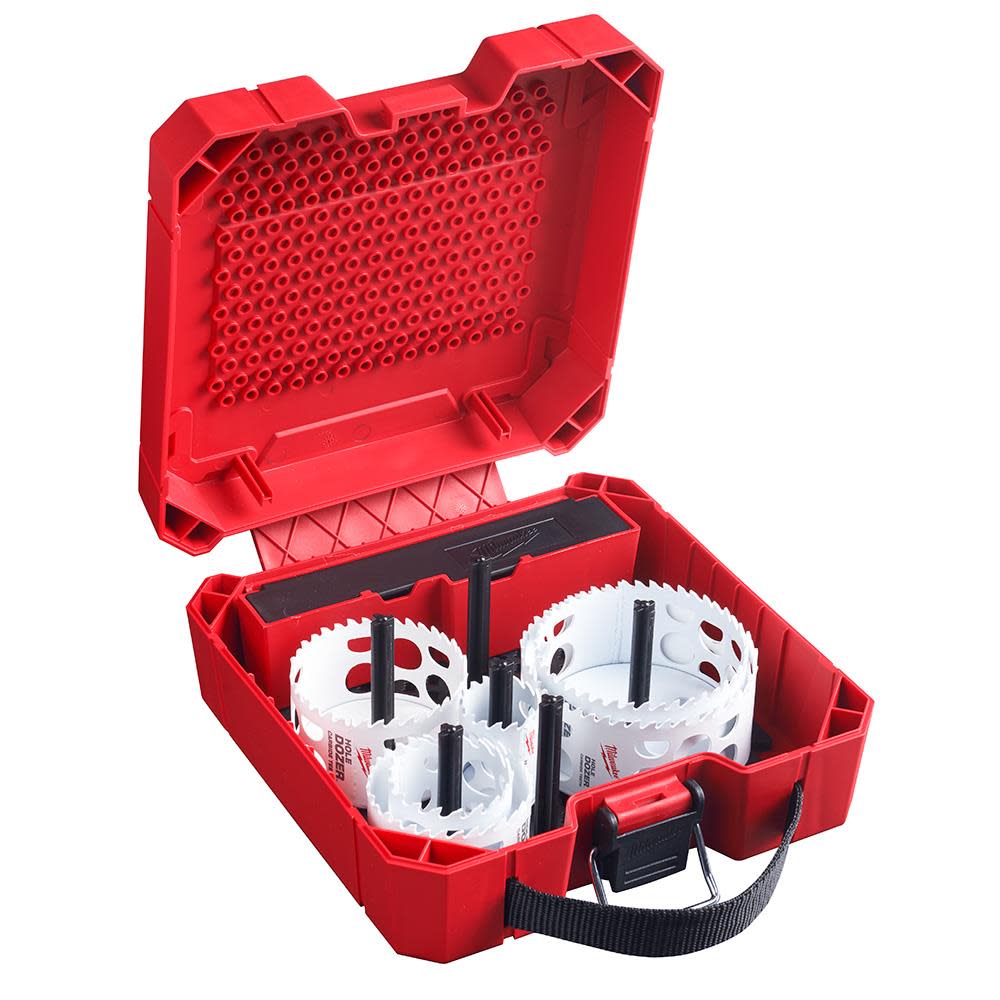 Milwaukee HOLE DOZER with Carbide Teeth Large Diameter Hole Saw Kit 9pc 49-22-3077 from Milwaukee - Intensery