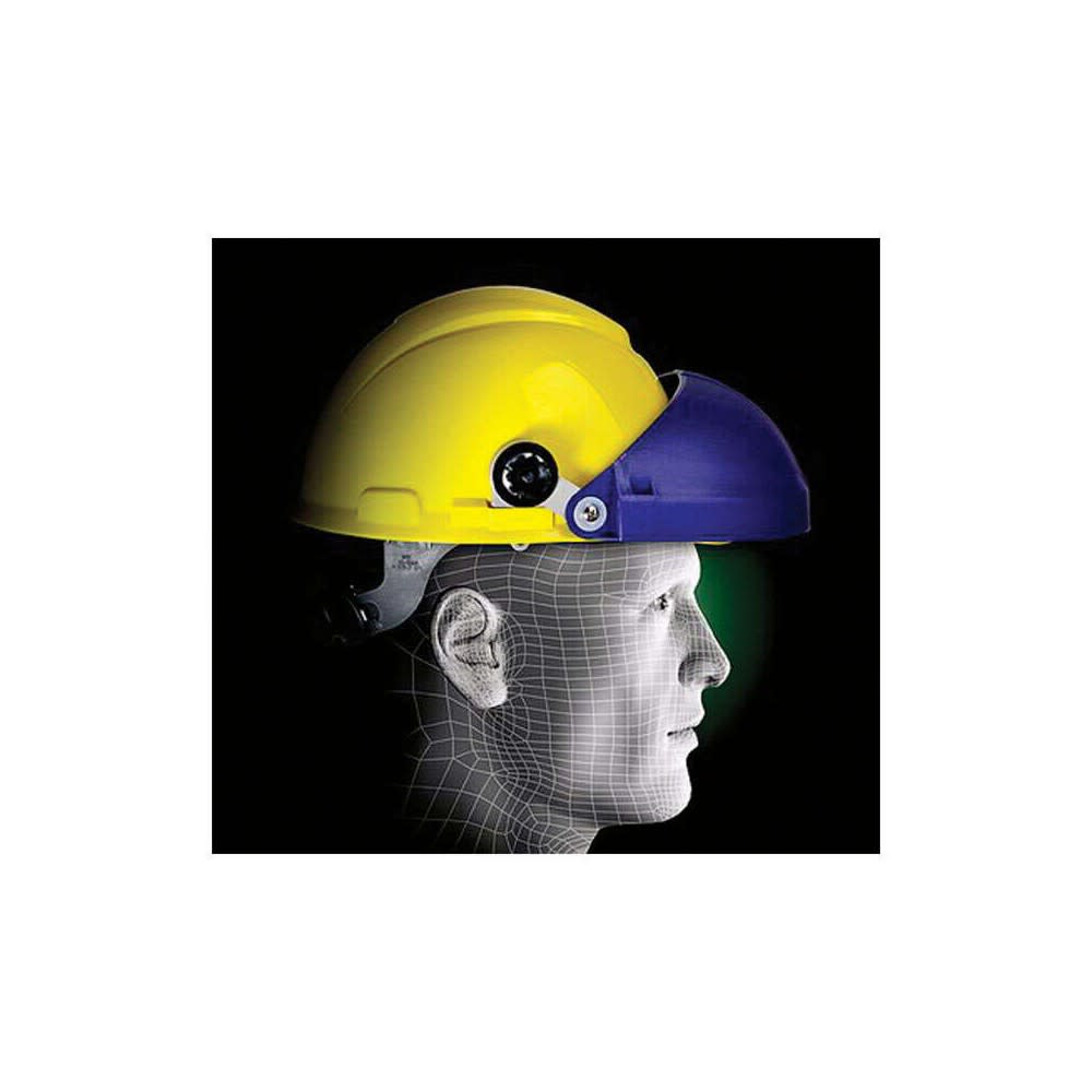3M Blue Thermoplastic Cap Mount Hard Hat Headgear - Intensery