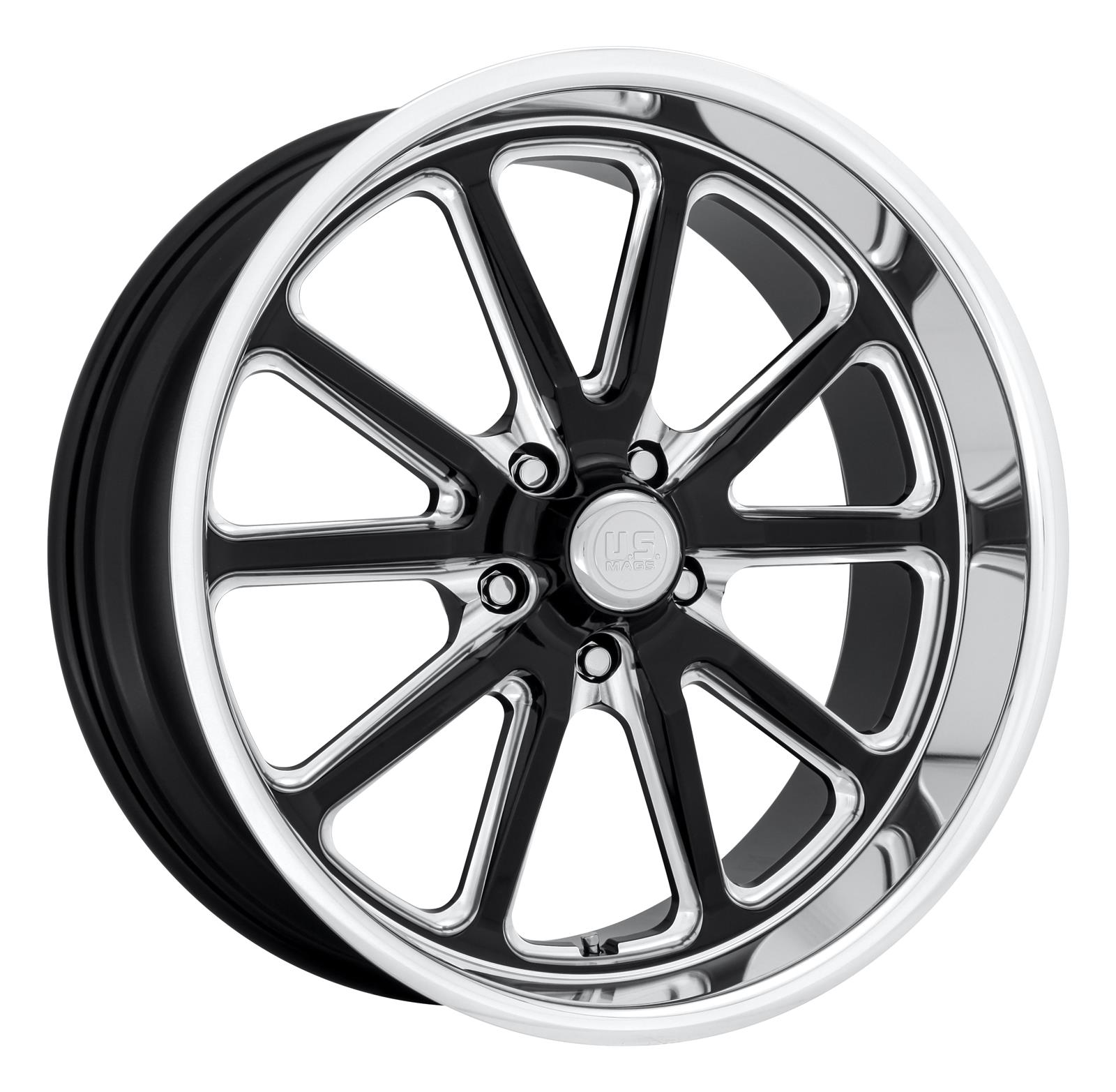 U.S. Mags U11720807345 U.S. Mags Rambler U117 Black with Diamond Cut Lip Wheels - Intensery