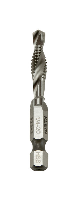 Klein Tools High Speed Steel Drill and Tap Bit 1/4-20 1 pc - Intensery