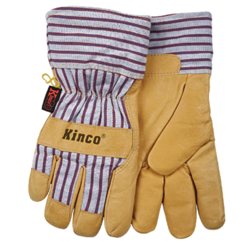 Kinco Men\u0027s Outdoor Suede Work Gloves Yellow L 1 pair - Intensery