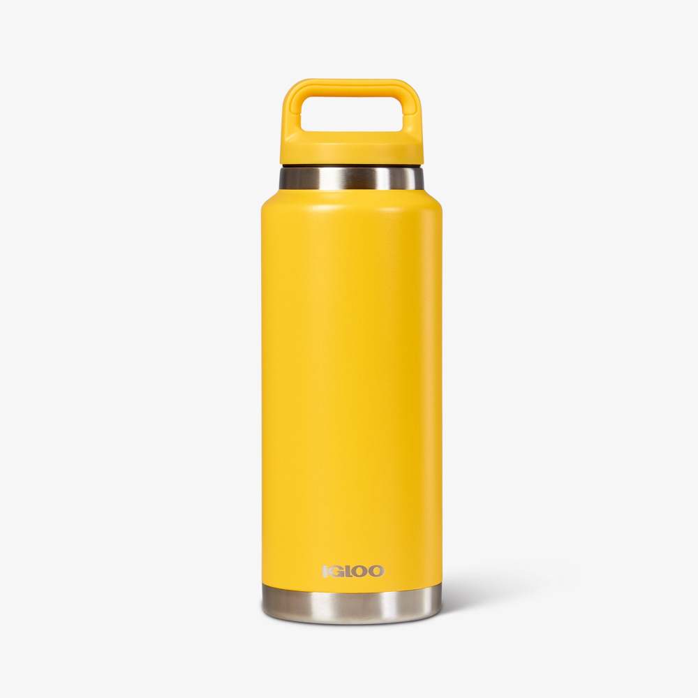 Igloo Bottle Reusable Hot/Cold Stainless Steel Yellow 36oz - Intensery
