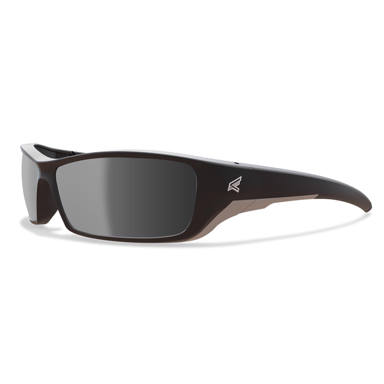 Edge Eyewear Reclus Safety Glasses Silver Mirror Lens Black Frame 1 pc - Intensery