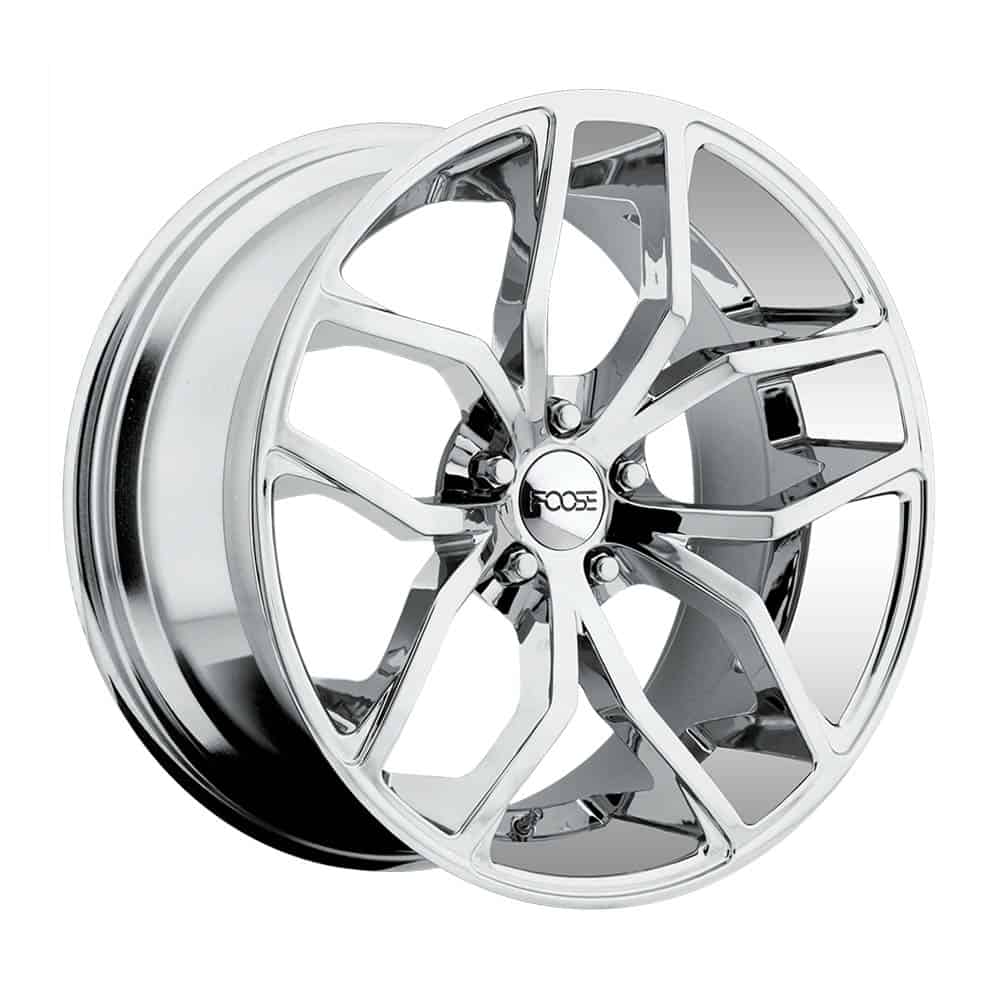 Foose 1PC F148 OUTCAST F148 20X8.5 5X4.5 CHR-PLATED 35MM - Intensery
