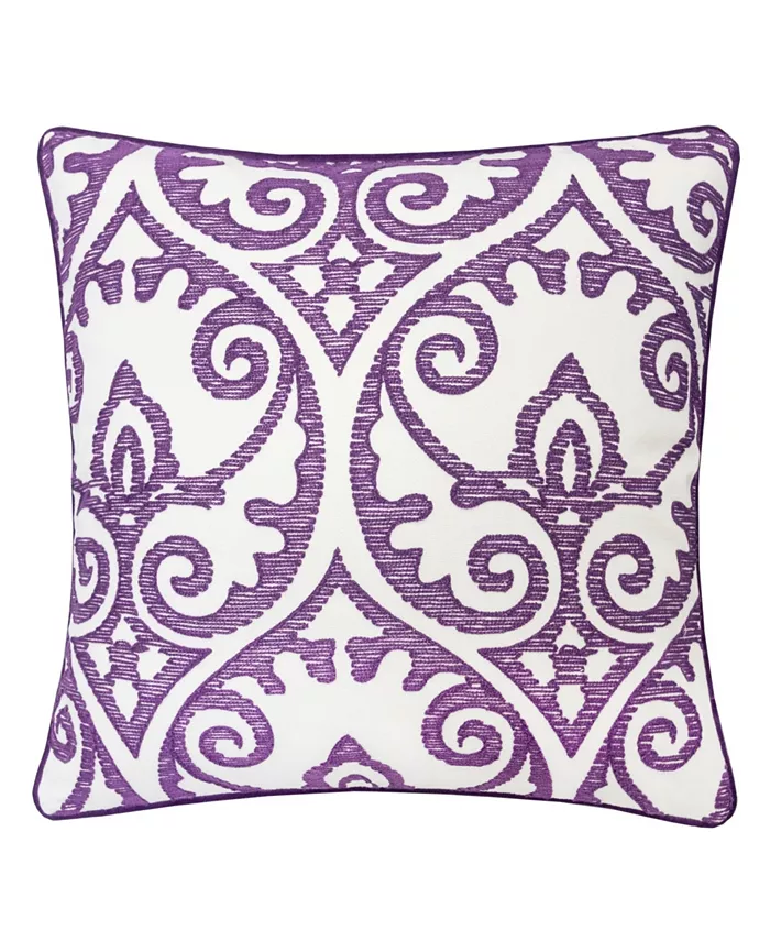 Homey Cozy Aria Swirls Square Decorative Throw Pillow - Intensery