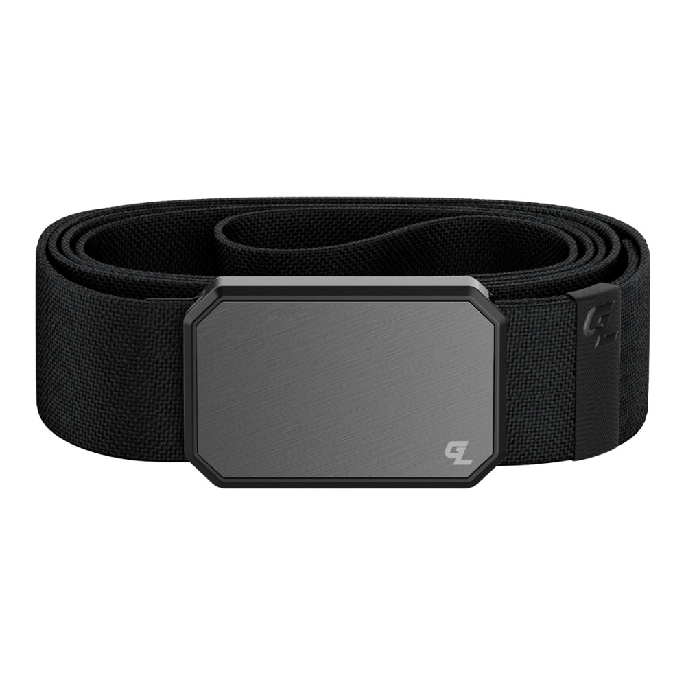 Groove Life Black Belt with Gun Metal Magnetic Buckle - Intensery