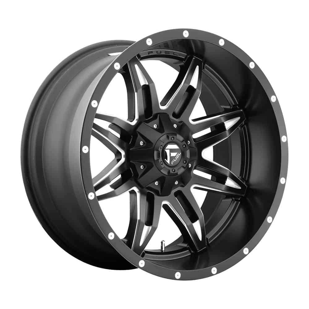 Fuel 1PC D567 LETHAL D567 15X8 5X4.5/4.75 MT-BLK-MIL -18MM - Intensery