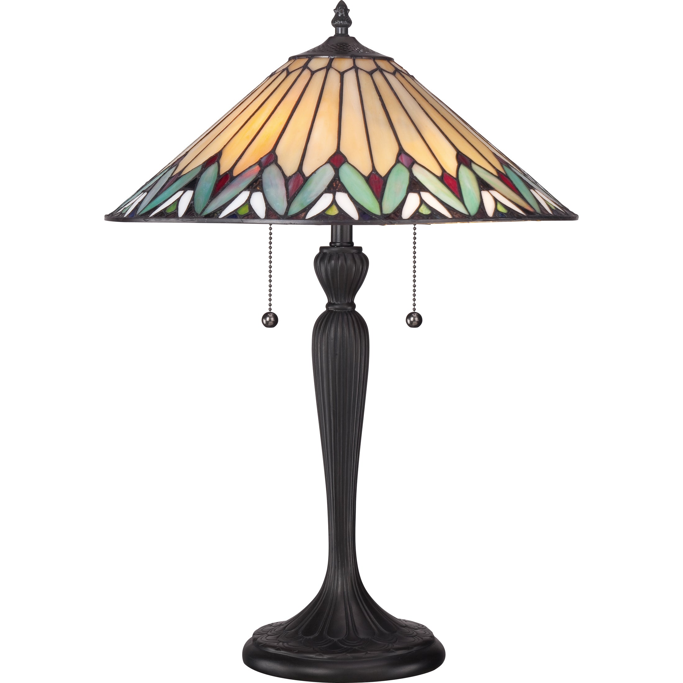 Quoizel Tiffany-style Pearson Table Lamp - Intensery