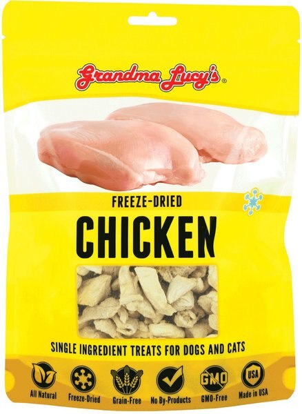 Grandma Lucy's Freeze-Dried Singles Chicken Dog and Cat Treats - Intensery
