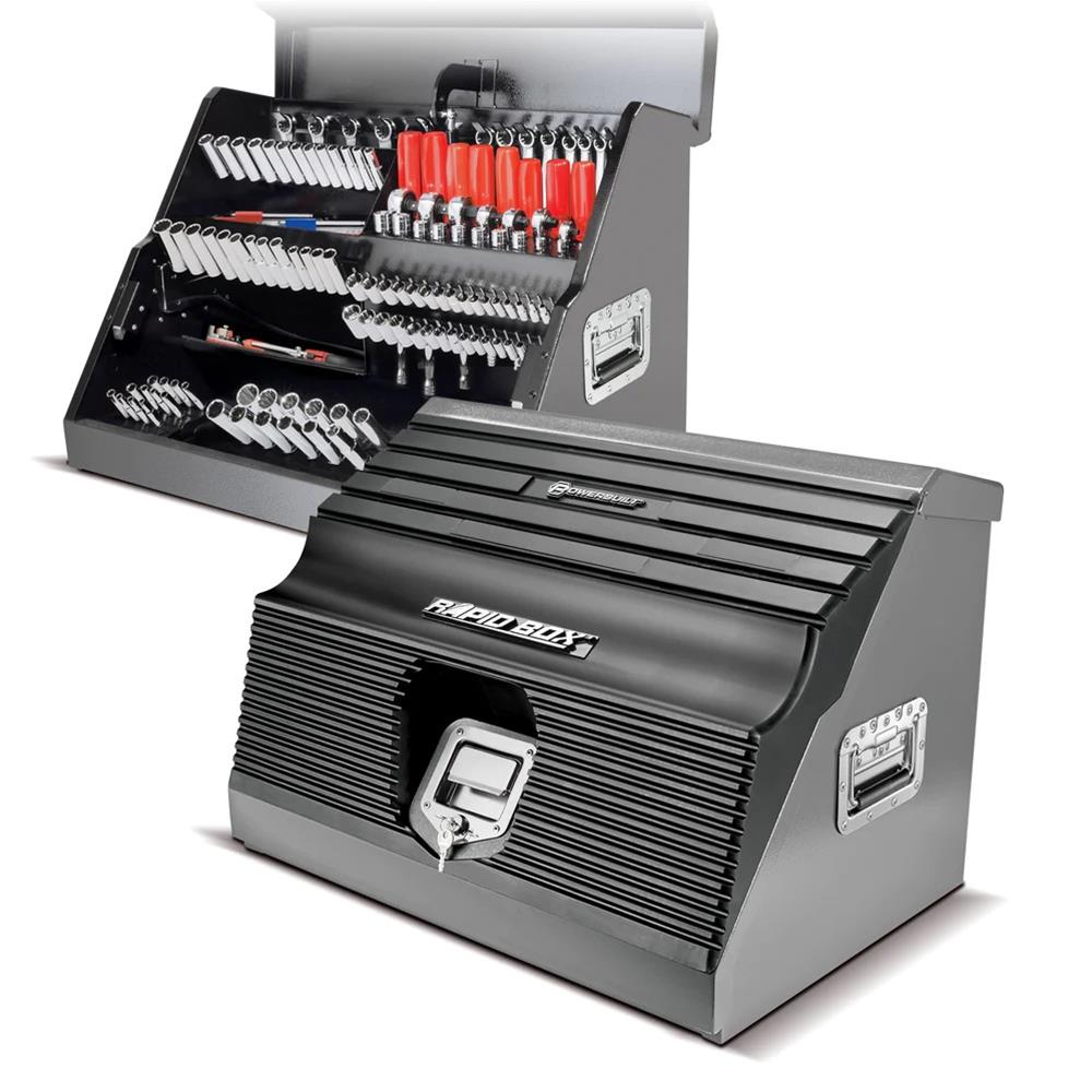 Powerbuilt Tools 240102 Powerbuilt 26 in. Rapid Box Slant Front Toolboxes - Intensery