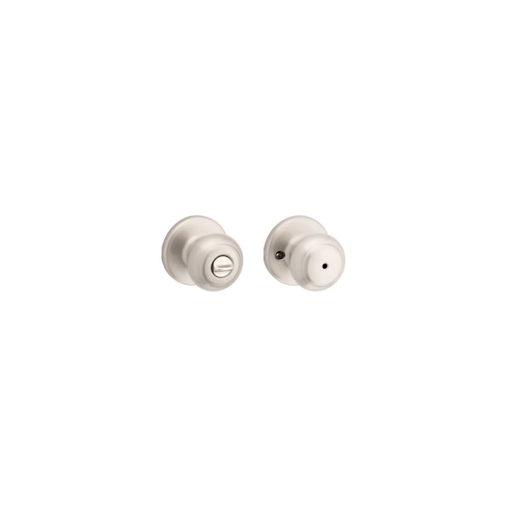 Satin Nickel Bed/Bath Cove Privacy Door Knob - Intensery