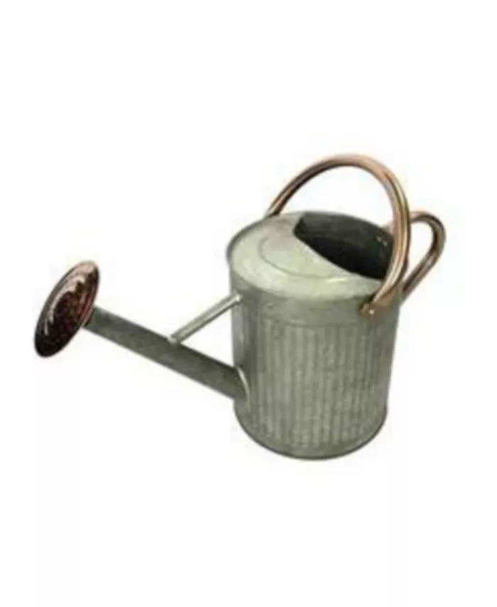Gardener's Select Gardener Select Galvanized Watering Can， Copper Handle， 0.92 Gal - Intensery