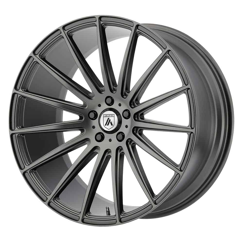 Asanti Black ABL-14 POLARIS AB14 22X9 5X4.5 M-GRAPHITE 32MM - Intensery