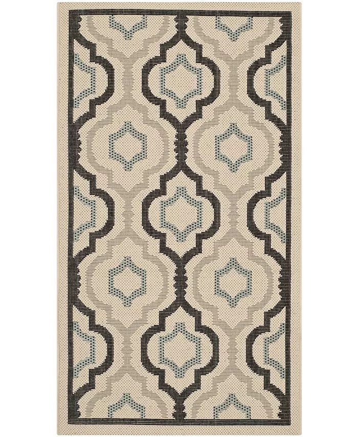 Safavieh Courtyard Beige and Black 5'3