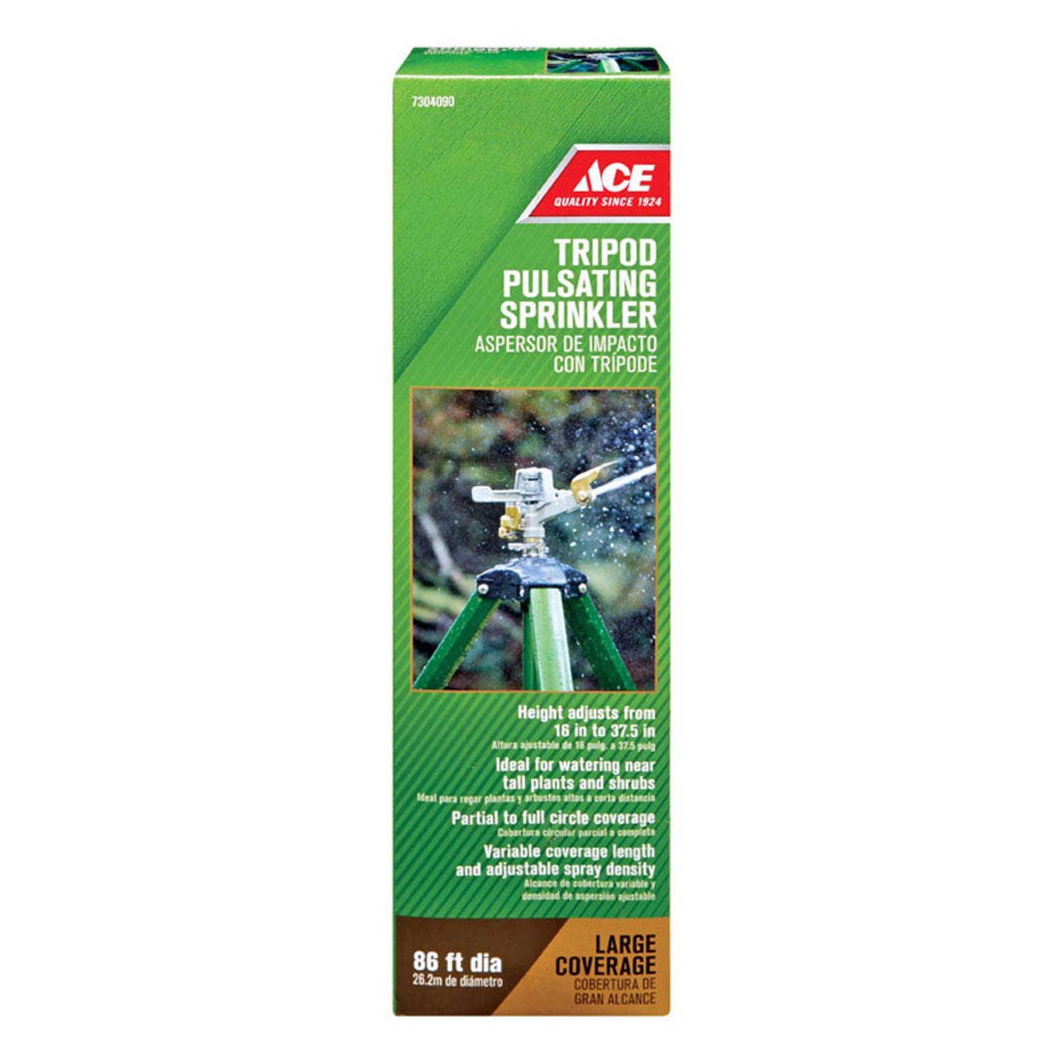 Ace Aluminum Tripod Base Impulse Sprinkler 6358 sq ft 1 pk - Intensery
