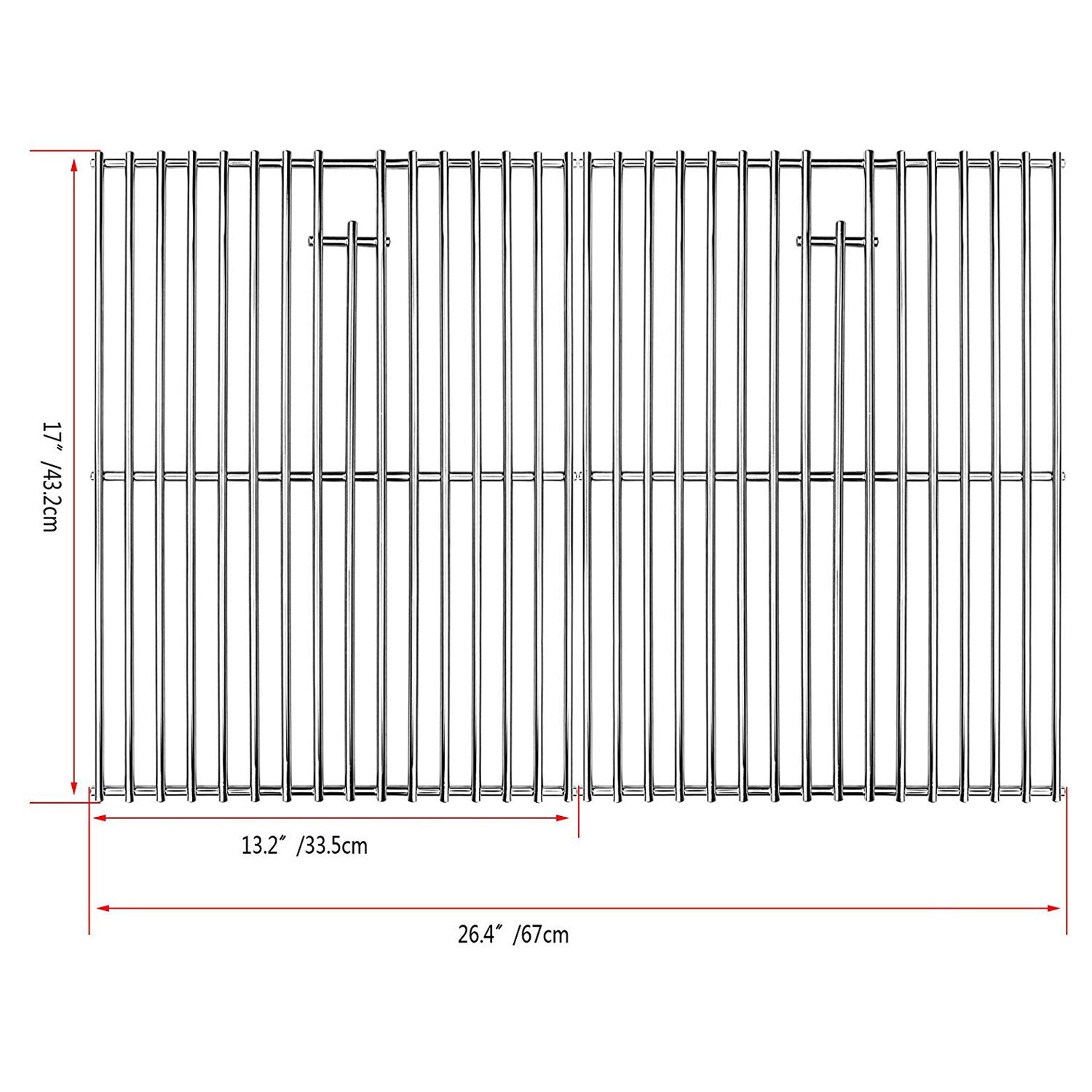 Cooking Grid Grates for Nexgrill 720-0719R, 720-0719RB, 720-0719BL Gas Grills - Intensery